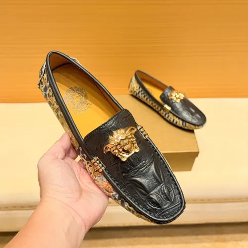 Replica Versace Leather Shoes For Men #1480569 $76.00 USD for Wholesale