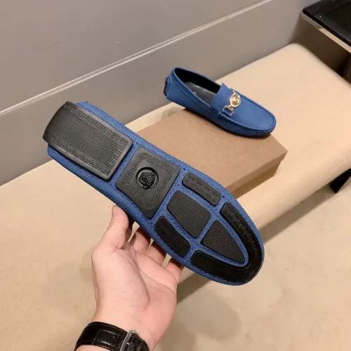 Replica Versace Leather Shoes For Men #1480570 $76.00 USD for Wholesale