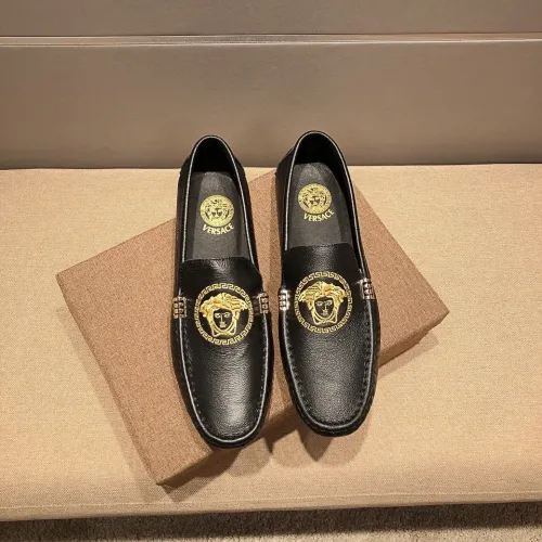 Cheap Versace Leather Shoes For Men #1480571, $$80.00 USD On Versace Leather Shoes