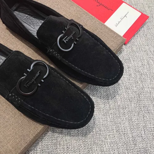 Replica Salvatore Ferragamo Leather Shoes For Men #1480634 $82.00 USD for Wholesale