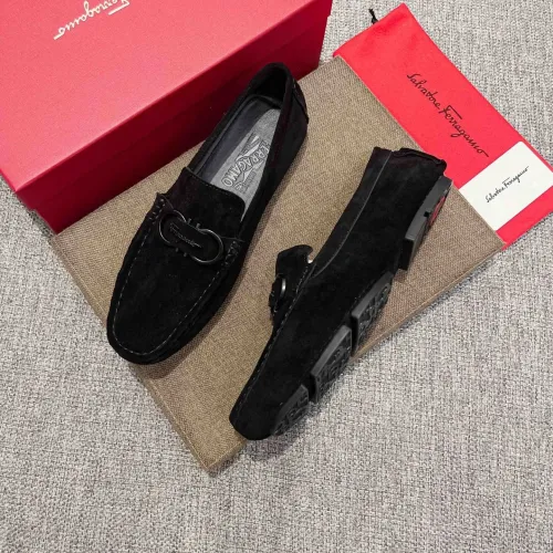 Replica Salvatore Ferragamo Leather Shoes For Men #1480634 $82.00 USD for Wholesale