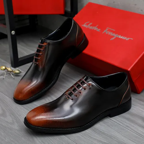 Cheap Salvatore Ferragamo Leather Shoes For Men #1480635, $$92.00 USD On Salvatore Ferragamo Leather Shoes