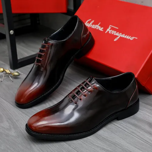 Cheap Salvatore Ferragamo Leather Shoes For Men #1480636, $$92.00 USD On Salvatore Ferragamo Leather Shoes