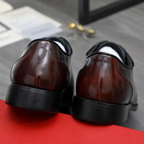 Replica Salvatore Ferragamo Leather Shoes For Men #1480636 $92.00 USD for Wholesale