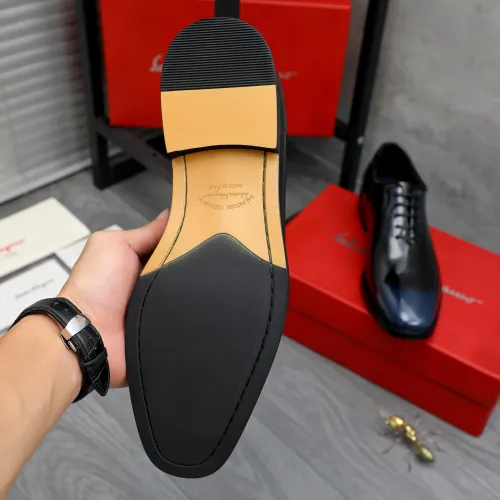 Replica Salvatore Ferragamo Leather Shoes For Men #1480637 $92.00 USD for Wholesale