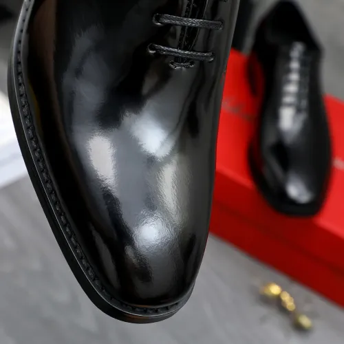 Replica Salvatore Ferragamo Leather Shoes For Men #1480638 $92.00 USD for Wholesale