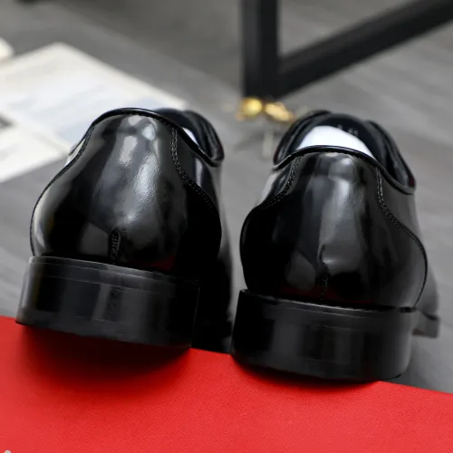 Replica Salvatore Ferragamo Leather Shoes For Men #1480638 $92.00 USD for Wholesale