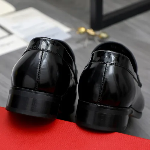 Replica Salvatore Ferragamo Leather Shoes For Men #1480640 $92.00 USD for Wholesale