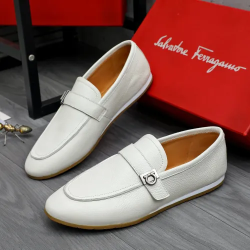 Cheap Salvatore Ferragamo Leather Shoes For Men #1480643, $$85.00 USD On Salvatore Ferragamo Leather Shoes
