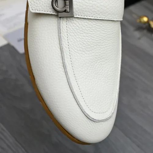 Replica Salvatore Ferragamo Leather Shoes For Men #1480643 $85.00 USD for Wholesale