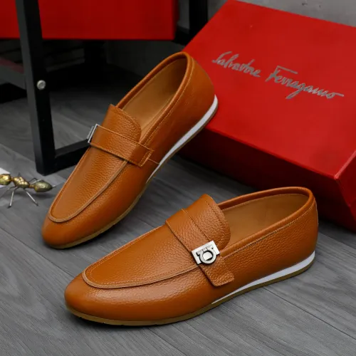 Cheap Salvatore Ferragamo Leather Shoes For Men #1480644, $$85.00 USD On Salvatore Ferragamo Leather Shoes