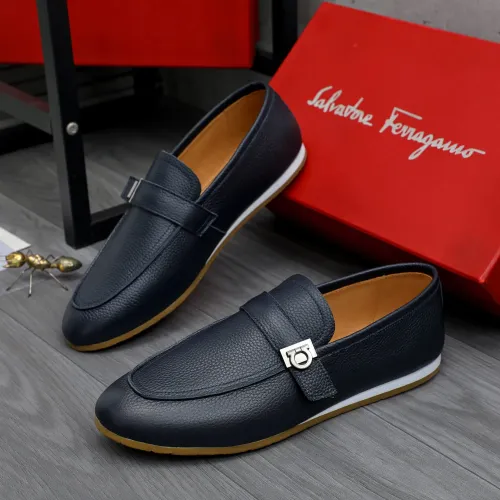 Cheap Salvatore Ferragamo Leather Shoes For Men #1480645, $$85.00 USD On Salvatore Ferragamo Leather Shoes