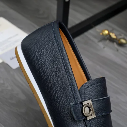 Replica Salvatore Ferragamo Leather Shoes For Men #1480645 $85.00 USD for Wholesale
