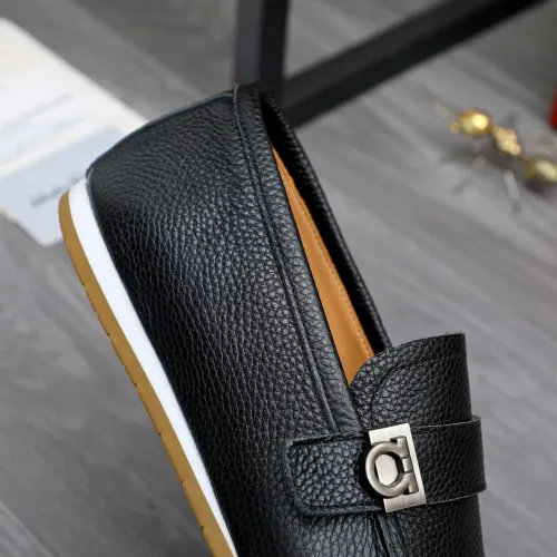 Replica Salvatore Ferragamo Leather Shoes For Men #1480646 $85.00 USD for Wholesale