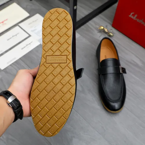Replica Salvatore Ferragamo Leather Shoes For Men #1480646 $85.00 USD for Wholesale
