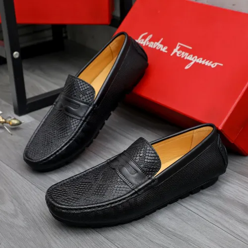 Cheap Salvatore Ferragamo Leather Shoes For Men #1480650, $$72.00 USD On Salvatore Ferragamo Leather Shoes