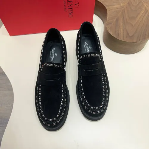 Replica Valentino Leather Shoes For Men #1480818 $128.00 USD for Wholesale