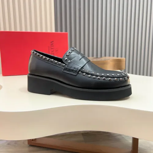 Replica Valentino Leather Shoes For Men #1480819 $128.00 USD for Wholesale