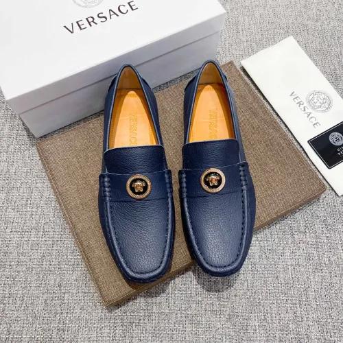 Replica Versace Leather Shoes For Men #1480854 $85.00 USD for Wholesale