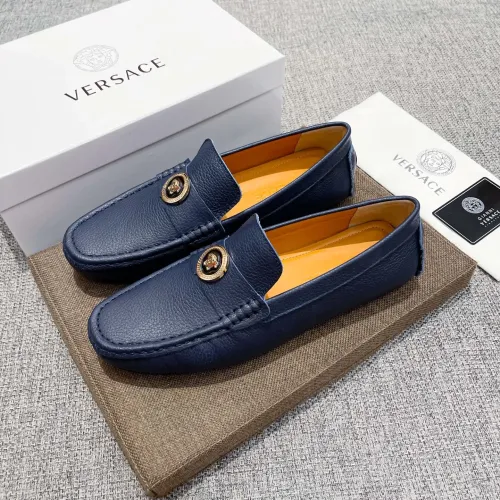 Replica Versace Leather Shoes For Men #1480854 $85.00 USD for Wholesale