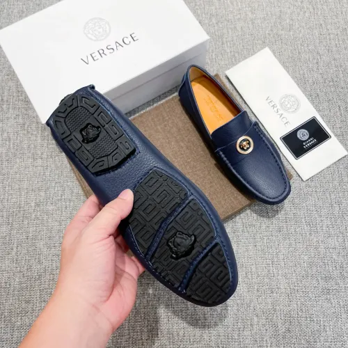 Replica Versace Leather Shoes For Men #1480854 $85.00 USD for Wholesale