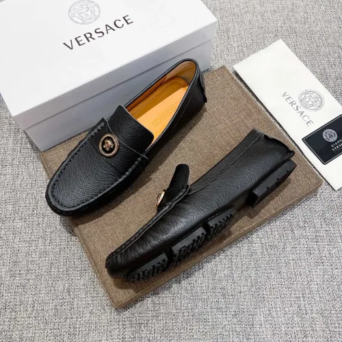 Cheap Versace Leather Shoes For Men #1480856, $$85.00 USD On Versace Leather Shoes