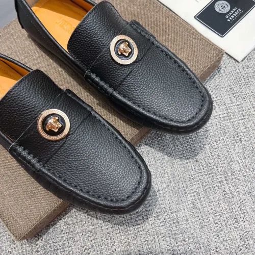 Replica Versace Leather Shoes For Men #1480856 $85.00 USD for Wholesale