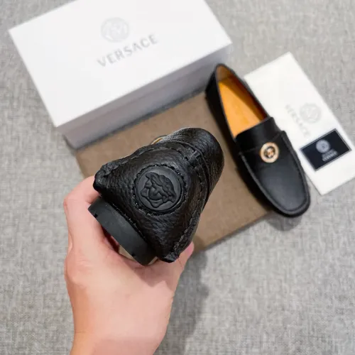 Replica Versace Leather Shoes For Men #1480856 $85.00 USD for Wholesale