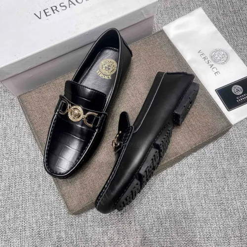 Cheap Versace Leather Shoes For Men #1480857, $$85.00 USD On Versace Leather Shoes