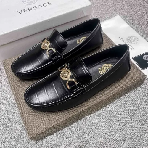 Replica Versace Leather Shoes For Men #1480857 $85.00 USD for Wholesale