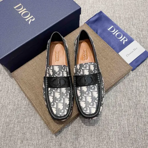 Replica Christian Dior Leather Shoes For Men #1480897 $80.00 USD for Wholesale