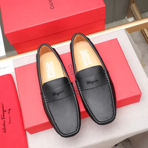 Cheap Salvatore Ferragamo Leather Shoes For Men #1480914, $$80.00 USD On Salvatore Ferragamo Leather Shoes