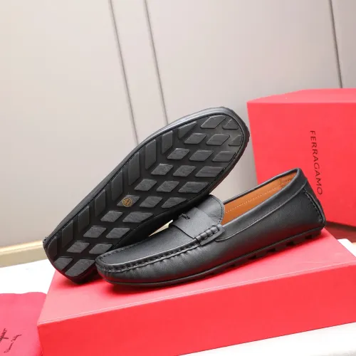 Replica Salvatore Ferragamo Leather Shoes For Men #1480914 $80.00 USD for Wholesale