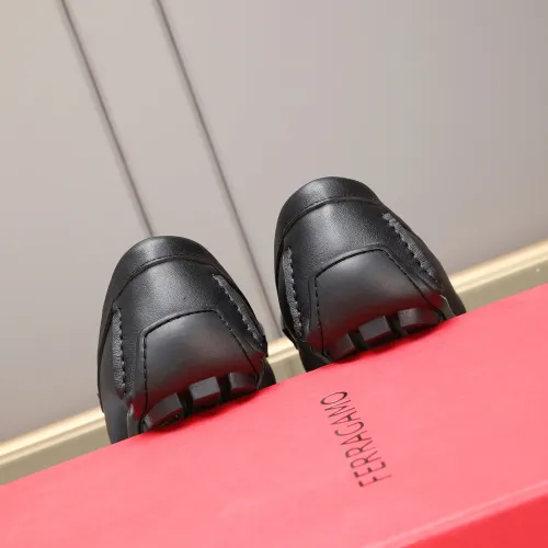 Replica Salvatore Ferragamo Leather Shoes For Men #1480914 $80.00 USD for Wholesale