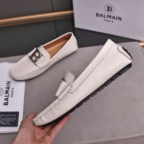 Replica Balmain Leather Shoes For Men #1480919 $80.00 USD for Wholesale