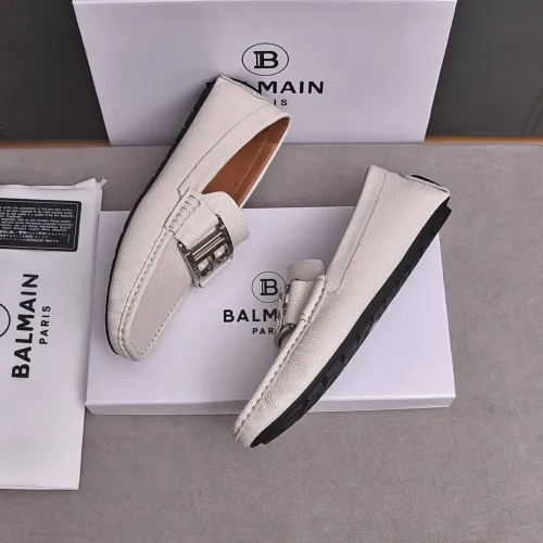 Replica Balmain Leather Shoes For Men #1480919 $80.00 USD for Wholesale