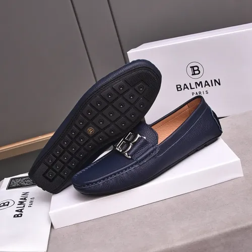 Replica Balmain Leather Shoes For Men #1480922 $80.00 USD for Wholesale