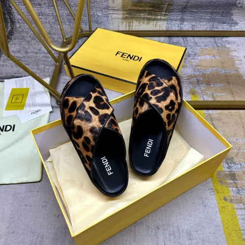 Replica Fendi Slippers For Women #1480982 $92.00 USD for Wholesale