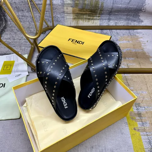 Replica Fendi Slippers For Women #1480986 $98.00 USD for Wholesale