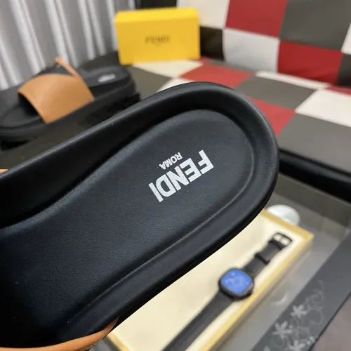 Replica Fendi Slippers For Men #1481154 $60.00 USD for Wholesale