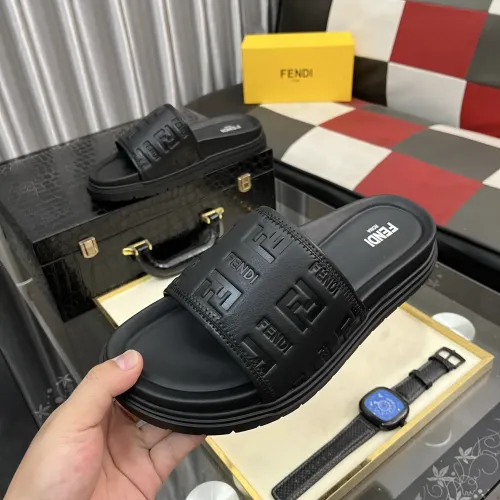 Replica Fendi Slippers For Men #1481158 $60.00 USD for Wholesale