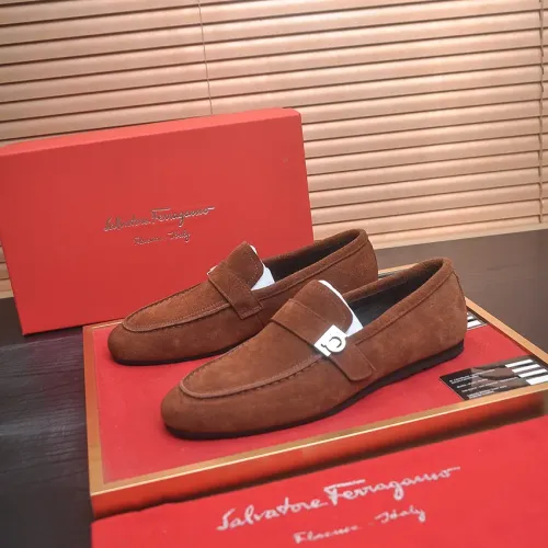 Cheap Salvatore Ferragamo Leather Shoes For Men #1481304, $$100.00 USD On Salvatore Ferragamo Leather Shoes