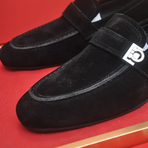 Replica Salvatore Ferragamo Leather Shoes For Men #1481306 $100.00 USD for Wholesale