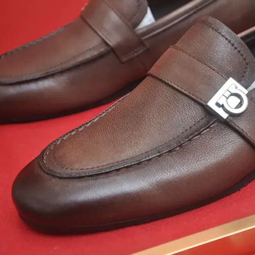 Replica Salvatore Ferragamo Leather Shoes For Men #1481307 $100.00 USD for Wholesale
