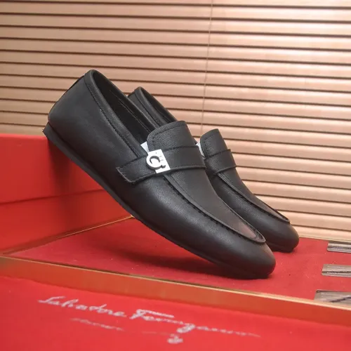 Replica Salvatore Ferragamo Leather Shoes For Men #1481308 $100.00 USD for Wholesale