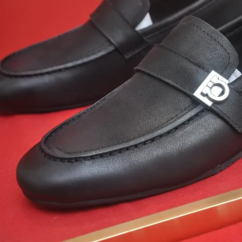 Replica Salvatore Ferragamo Leather Shoes For Men #1481308 $100.00 USD for Wholesale