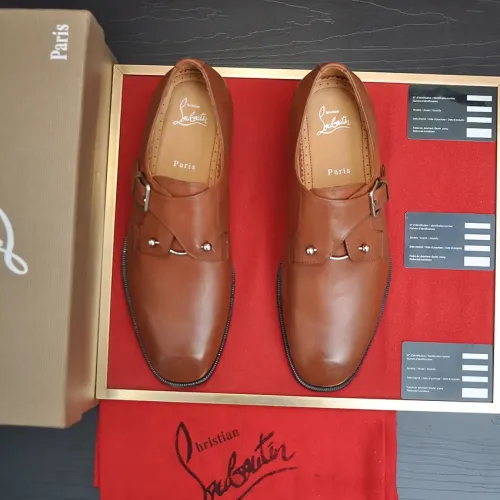 Replica Christian Louboutin Leather Shoes For Men #1481313 $112.00 USD for Wholesale