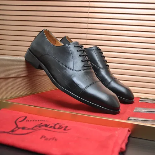Replica Christian Louboutin Leather Shoes For Men #1481315 $112.00 USD for Wholesale