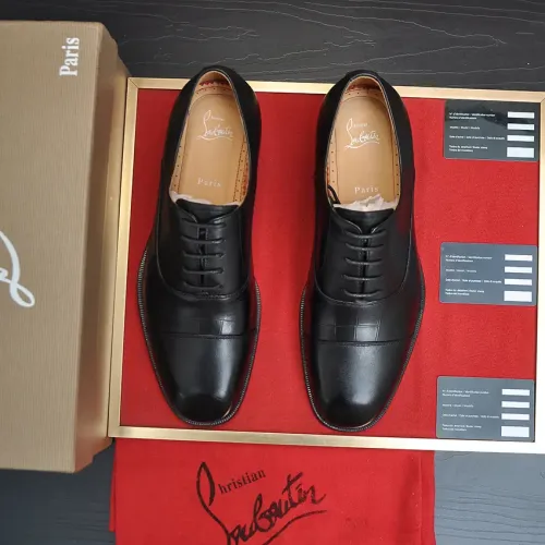 Replica Christian Louboutin Leather Shoes For Men #1481315 $112.00 USD for Wholesale