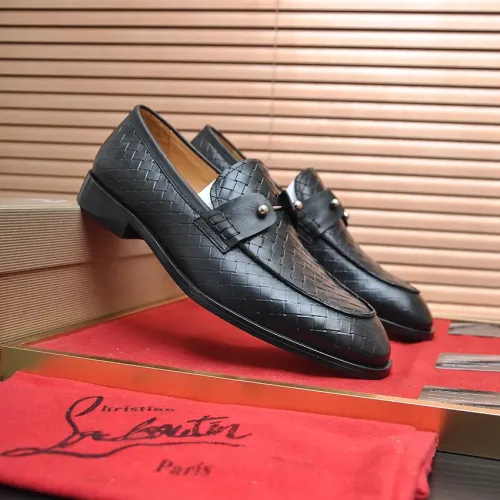 Replica Christian Louboutin Leather Shoes For Men #1481318 $112.00 USD for Wholesale